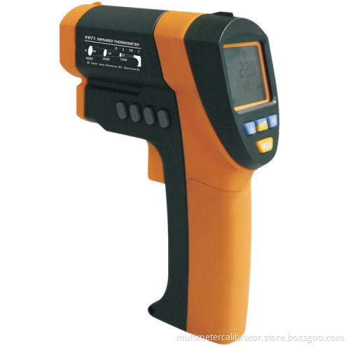 Laser Infrared Thermometer With Double Temperature Lcd Display And 4 Bits